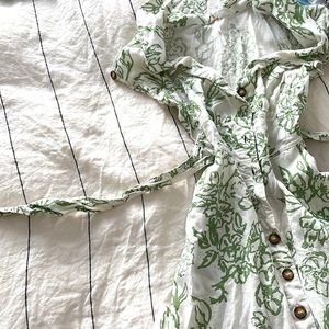 free people sundress with button and tie detail.